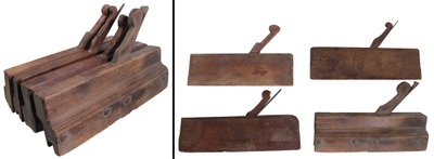 Assorted Makers: Four 18th Century Molding Planes
