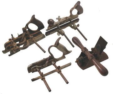 Stanley Rule & Level: Four Partial Woodworking Plane