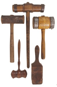 Assorted Makers: Coll. Of Five Early Type Mallets