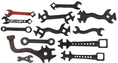 Assorted Makers: Lot Of Cast Iron Implement Wrenches