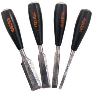 Stanley Rule & Level: Four Extra Clean Bakelite Hdl. Chisel