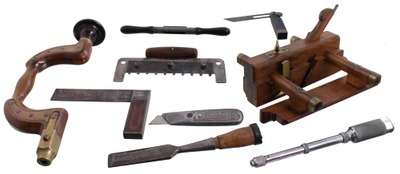 Assorted Makers: Lot Of Asst. Early Woodworking Tools