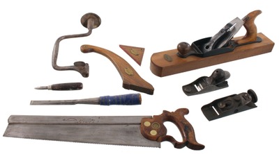 Assorted Makers: Lot Of Clean & Usabl Woodworking Tools
