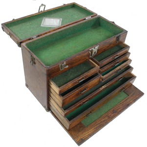 Unmarked: Classic Oak Body Mach. Tool Chest