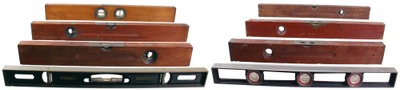 Stanley Rule & Level: Lot Of Seven Clean Spirit Levels