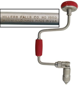 Millers Falls Company, Millers Falls, Massachusetts, No. 1950: "Buck Rogers" Type 10" Sweep Bit Brace