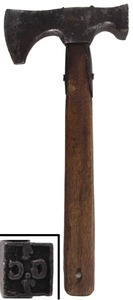 Unmarked: Early "Strap" Type Log Marking Hatchet