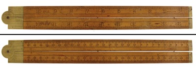 Stanley Rule & Level, No. 18 ME: Two Foot, Two Fold Folding Rule