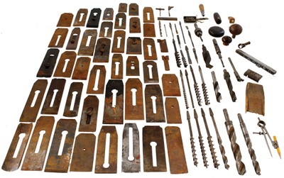 Assorted Makers: Lot Of Wooden Plane Cutting Irons