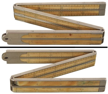 E.A. Stearns & Company, No. 60: Rare 6 Fold Ivory Folding Rule