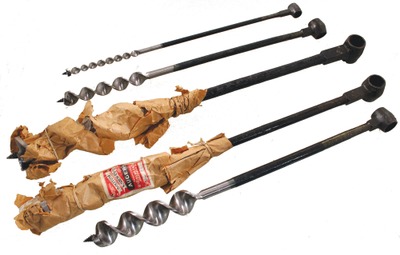 Ridgeway & Sons, Wm./Sheffield, E: Stepped Set Of Five Scotch Auger Bits