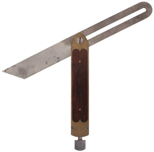 St. Johnsbury Tool Company, St. Johnsbury, Vermont: Rosewood Infill Brass Body Bevel