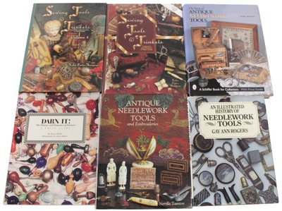Assorted Makers: Lot Of Six Sewing Collectibles Reference Books