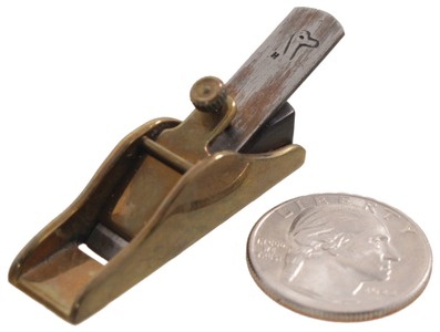 St. James Bay Tool Company, Phoenix, Arizona: Miniatur Ebony & Brass Mitre Plane