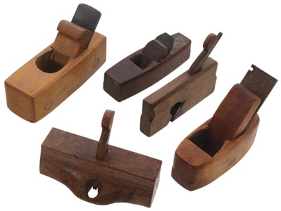 Assorted Makers: Five Small Size Woodworking Planes