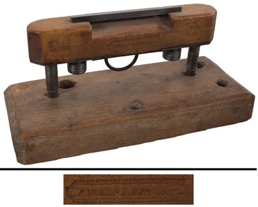 Herrick Aiken, Franklin, New Hampshire: Early Leather Skiver Gauge