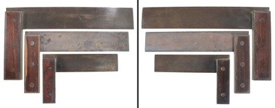 Darling, Brown & Sharpe, Providence, Rhode Island: Stepped Set Of Three Machinists Try Squares