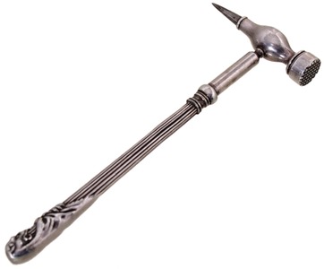 Unmarked: Ornate Handle "Barrister's" Hamme