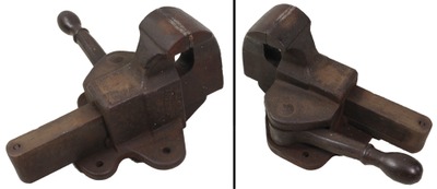 Trenton Vise & Tool Company, Trenton, New Jersey: Rare "Ajax" Brand Lever Adjust Vise