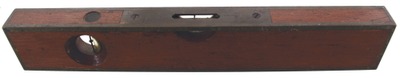 Stratton Brothers, Greenfield, Massachusetts, No. 11: Brass Bound Mahogany Level