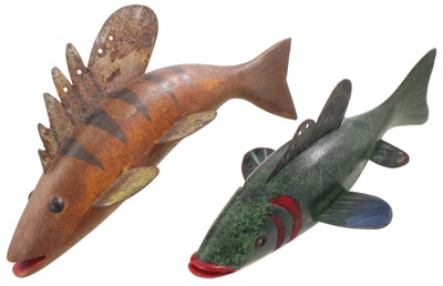 Robert Lindner, Clarence, New York: Chatauqua Lake Patte Spear Fishing Decoys