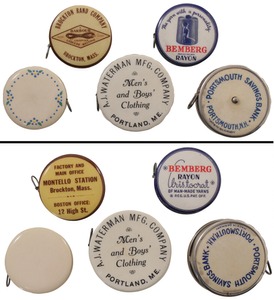 Assorted Makers: Collection Of Five Early Tape Measures