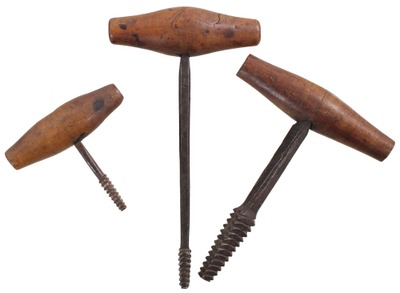 Unmarked: Three 18th C. Taps For Wood