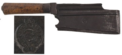 Unmarked: Fancy 19th C. French Cooper's Side Axe