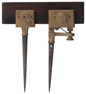 Unmarked: Pair Of Precision Brass Trammels