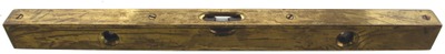 Unmarked: Solid Brass Body Spirit Level