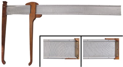 Unmarked: Unus. Wood & Alum. Large Caliper