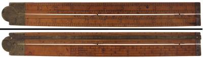 G. Piper, Boston, Massachusetts: Two-Foot, Two-Fold Folding Rule