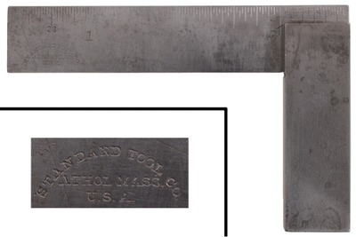 Standard Tool Company, Athol, Massachusetts, No. 504: Machinist's 3" Try Square