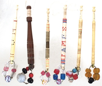 Unmarked: Collection Of Six Bobbins For Bobbin L