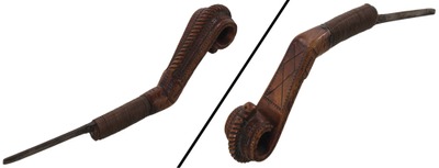 Unmarked: Magnificent Carved Handle Crooked Knife