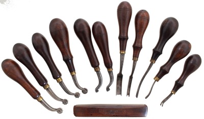 C.S. Osborne & Company, Newark, New Jersey: Wkg. Set Of Clean Leather Tool