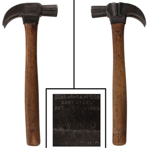 Connecticut Arms & Manufacturing Company: Mills & Hanscom Patent Claw Hammer