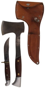 Western Cutlery Company, Boulder, Colorado: Comb. Hatchet And Hunting Knife