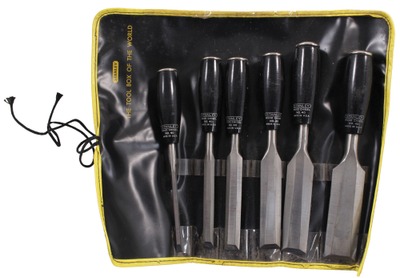 Stanley Tools, No. 40: Wkg. Set Of 6 Later Everlasting" Chisels