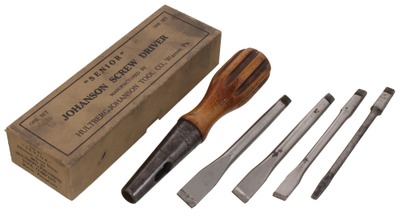 Hultberg-Johanson Tool Company, Warren, Pennsylvania: Johanson "Senior" Screwdriver Set