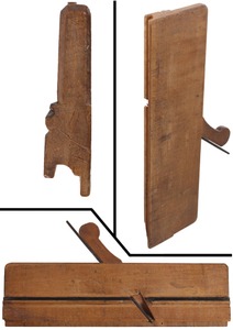 Unmarked: 18th C. "Crowning" Molding Plane