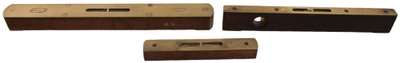 John Rabone & Sons,  Birmingham, England: Three Clean Brass Top Bench Levels