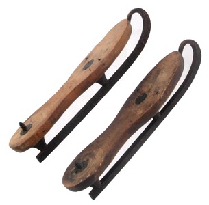 Hiram Clark, Syracuse, New York: Pair Of Clark's Patent Ice Skates