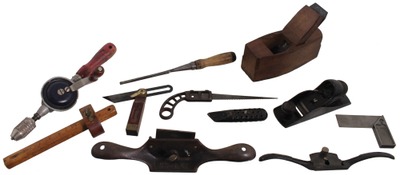 Assorted Makers: Lot Of Asst. Early Woodworking Tools