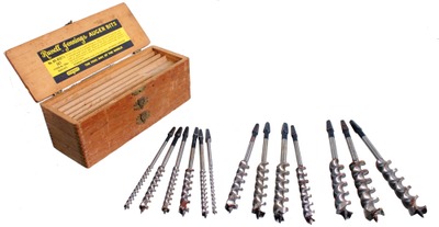Russell Jennings Manufacturing Company, Deep River, Connecticut, No. 32 1/2: Set Of Russell Jennings" Auger Bits