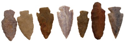 Unmarked: Lot Of Seven Arrow Points
