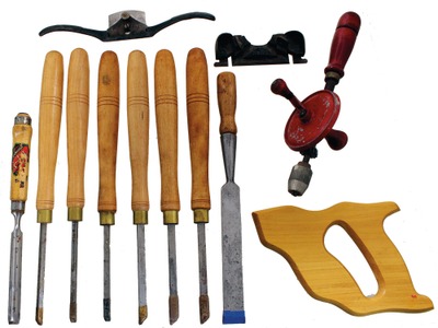 Assorted Makers: Lot Of Clean & Usabl Woodworking Tools