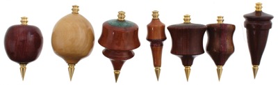 Ron George, Hampton, New Hampshire: Seven Artfully Turne Plumb Bobs