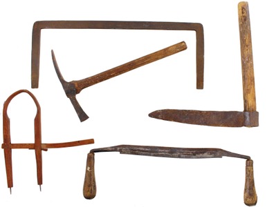 Assorted Makers: Lot Of Timber Framin Woodworking Tools