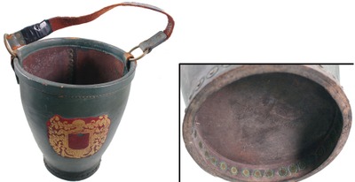 Unmarked: Hand Made Leather Fire Bucket